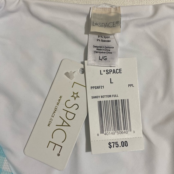 L*SPACE Women's SANDY BOTTOM FULL Cut Bikini Bottom Size L - Picture 3 of 4